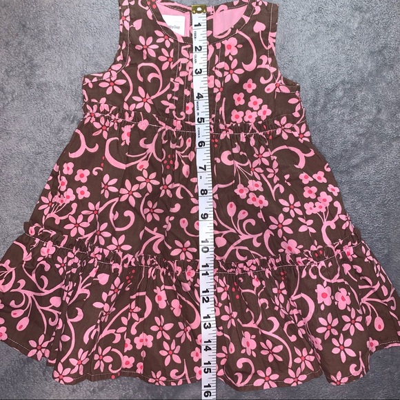 Baby Gap Brown With Pink Dress Size 3-5 Months - Picture 3 of 7